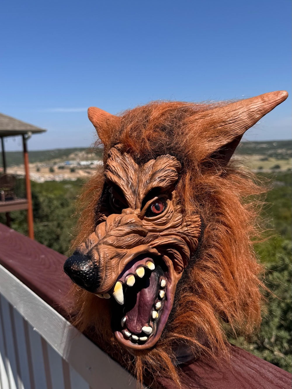 Halloween Later Adult Brown Werewolf Mask